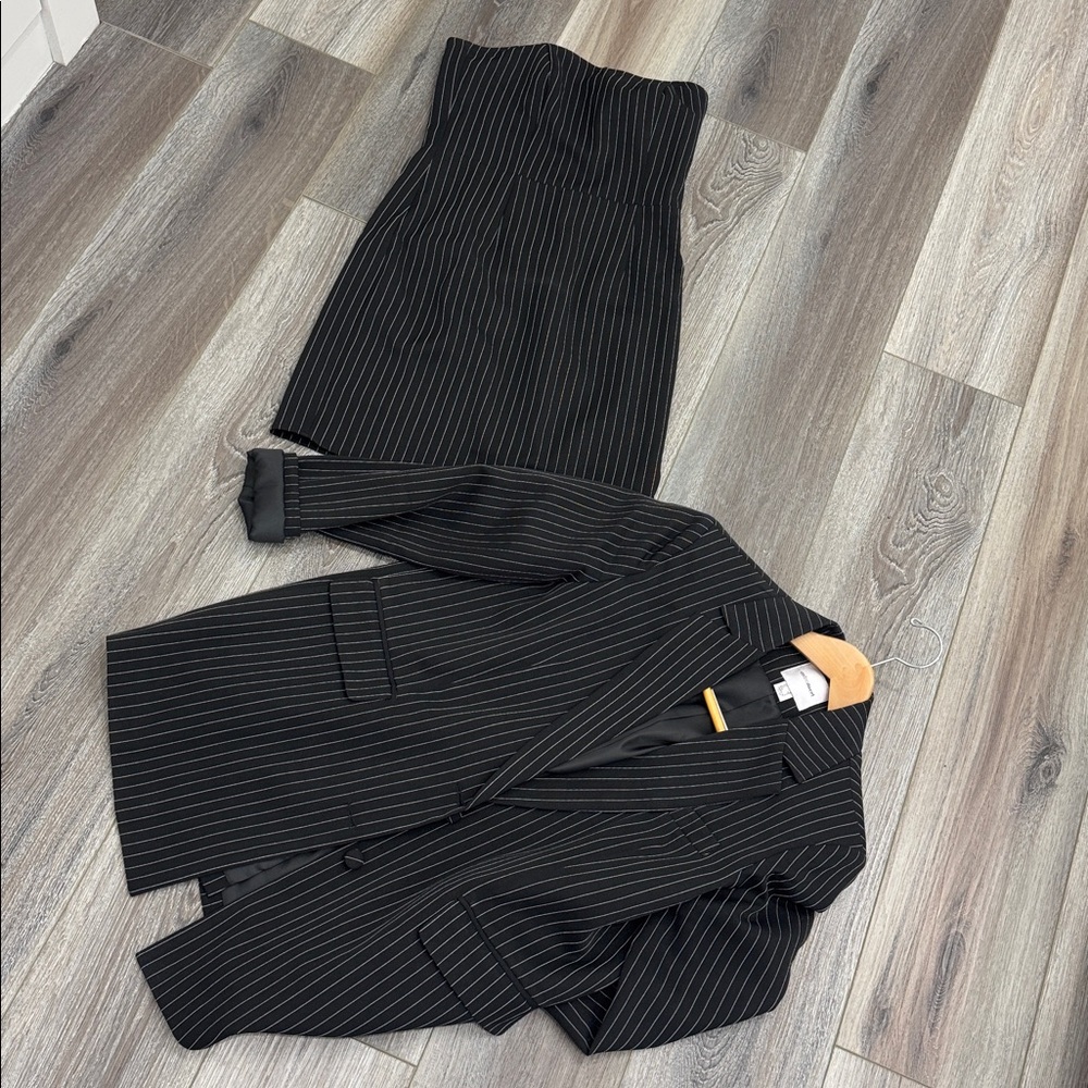 Extro&vert (from ASOS) Pinstripe Blazer & Dress Set